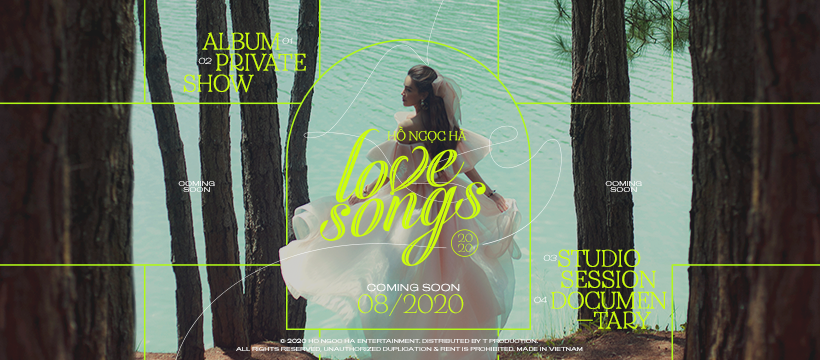 Hồ Ngọc Hà ra mắt album Love Songs với 10 ca khúc đến từ 10 nhạc sĩ khác nhau