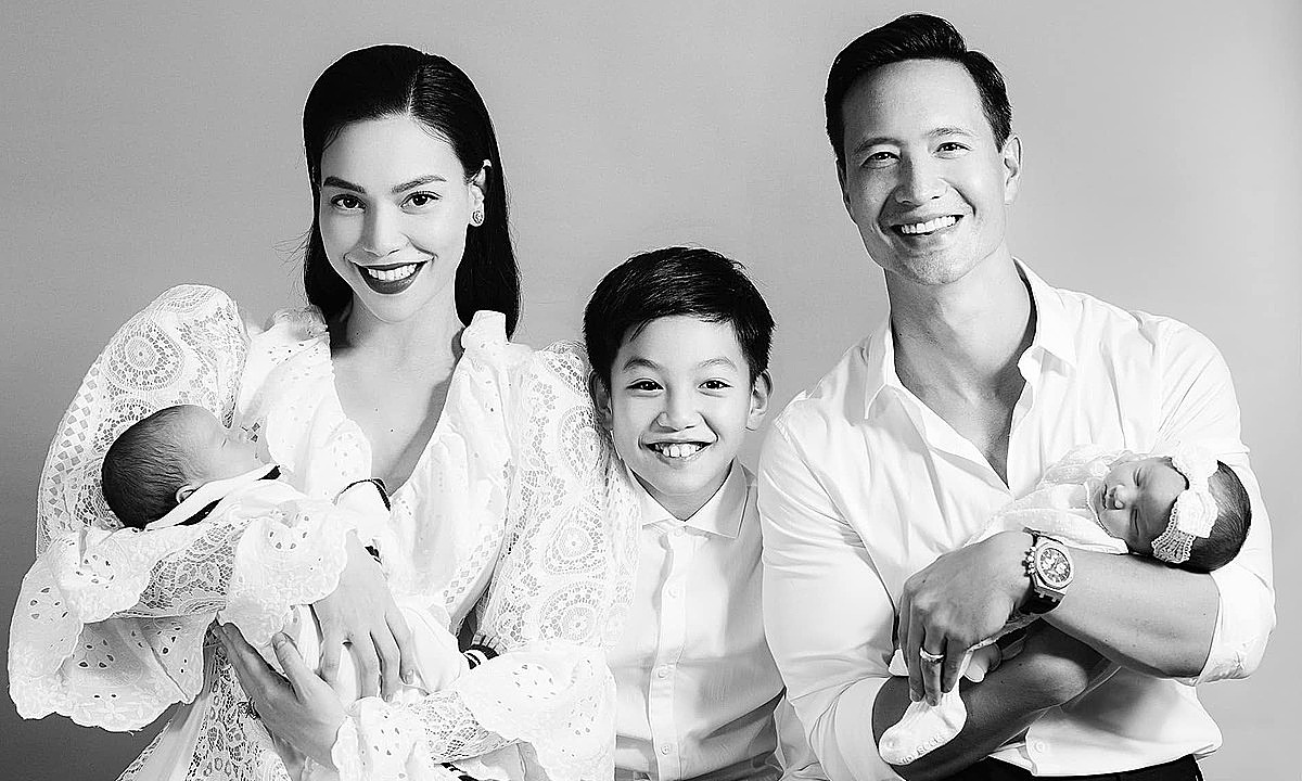Gia đình 5 người cực viên mãn của Hà Hồ và Kim Lý