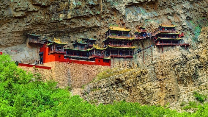 Đền Treo 1.500 tuổi ở núi Heng, Trung Quốc